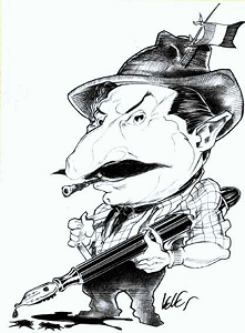 Giovanni Guareschi caricatura