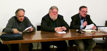 da sinistra: Fulvio Senardi, Walter Chiereghin e Luca Zorzenon